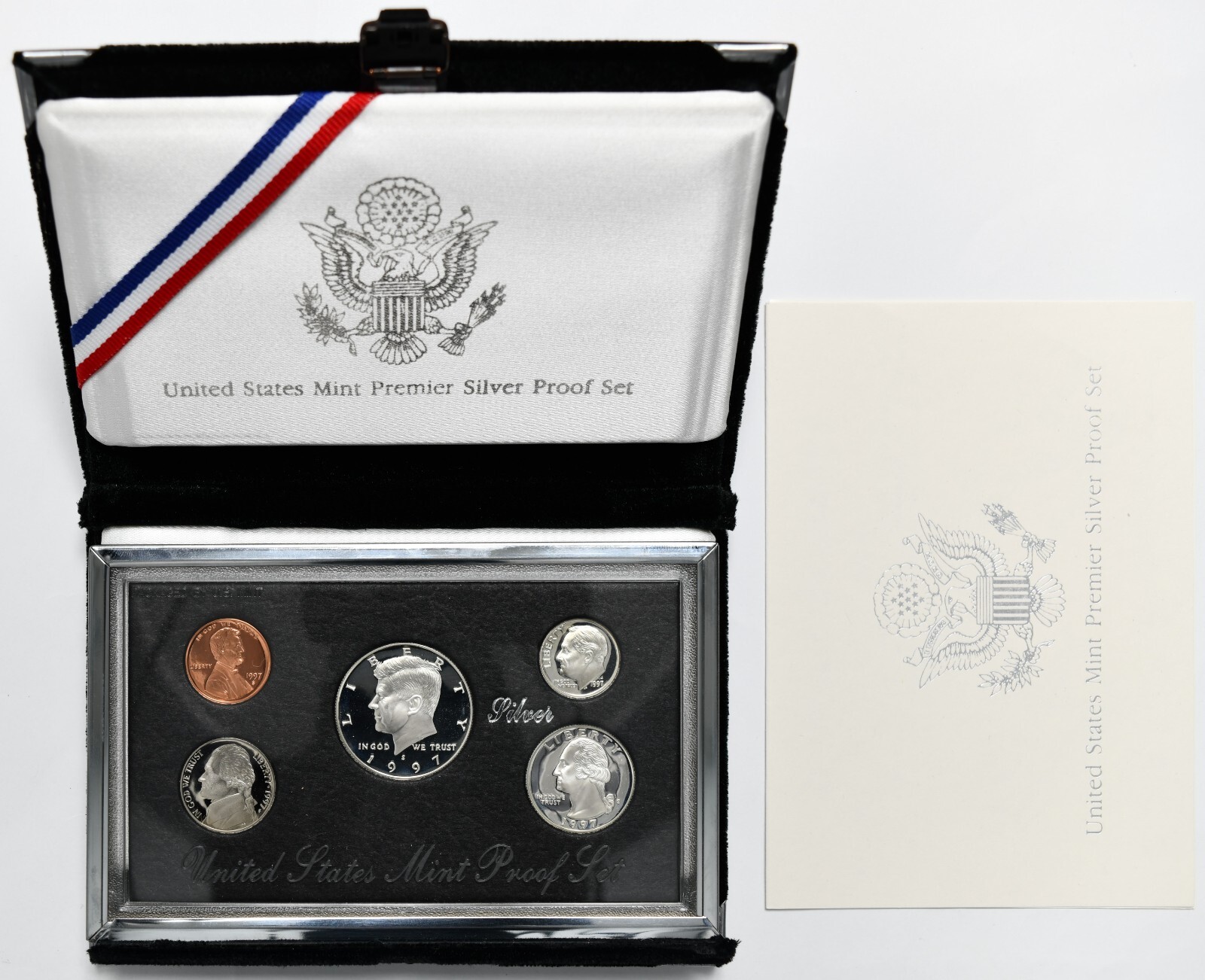 1997 United States Premier Silver Proof Set w/ Box & COA