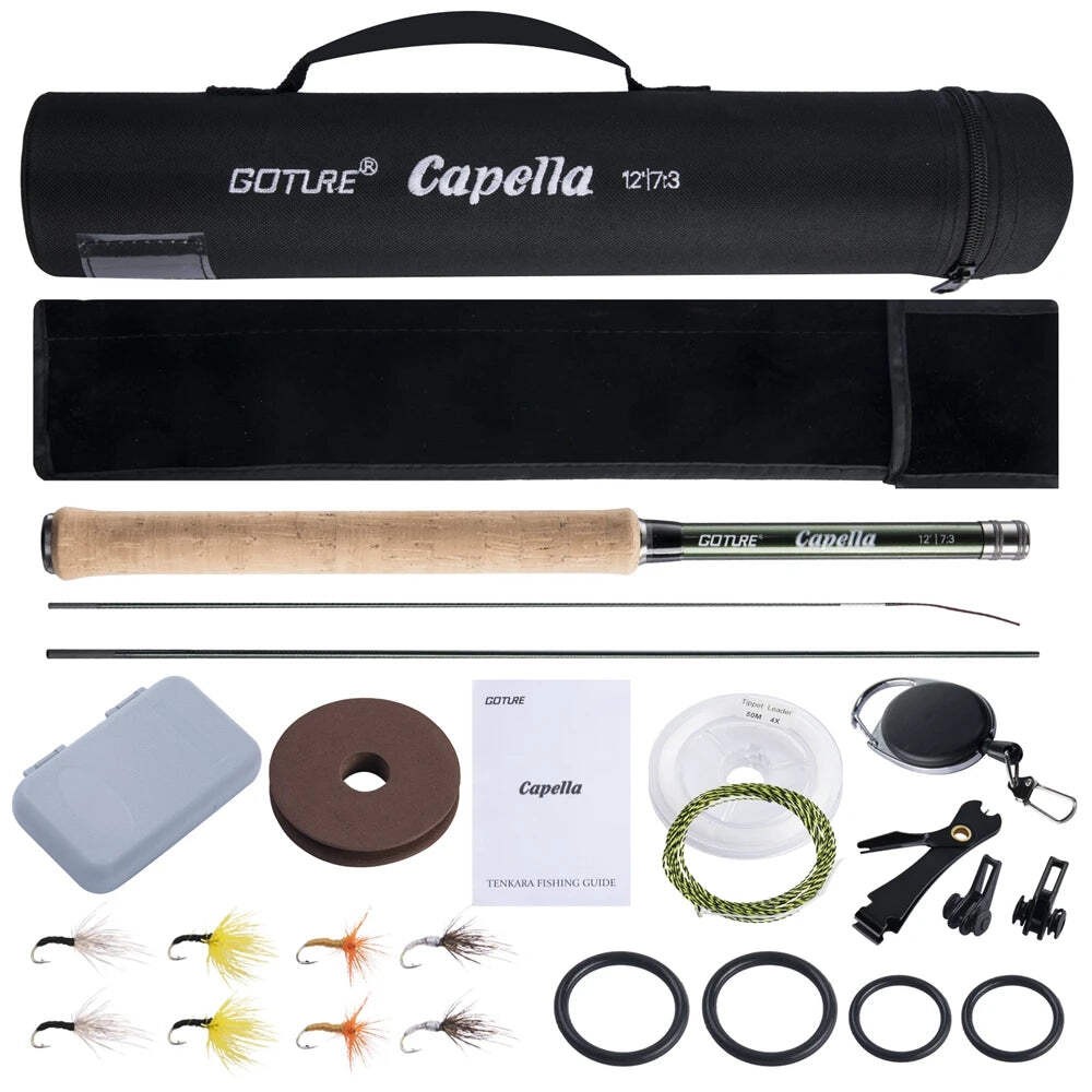 Goture Tenkara Fly Fishing Rod Combo – Ultralight Carbon Fiber Rod Set