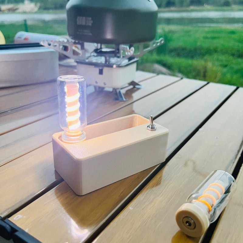 Folding Night Light Creative Mechanical Sense Magnetic Flip Desktop Lamp Camping