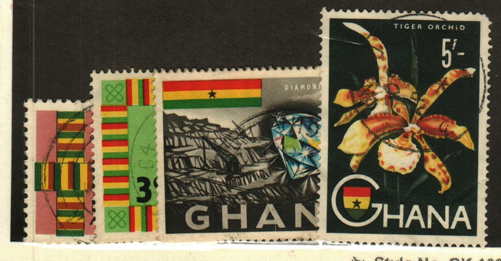 Ghana #48, 53-4, 59 used