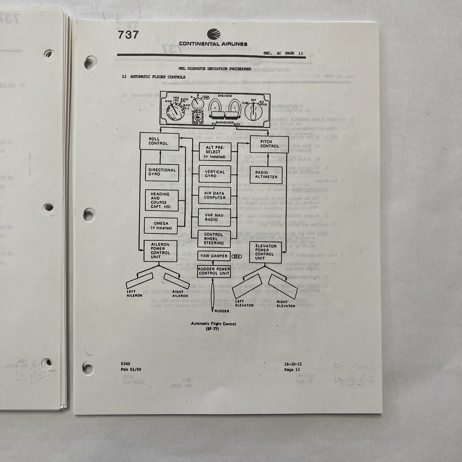 Boeing 737 Minimum Equipment List (MEL)