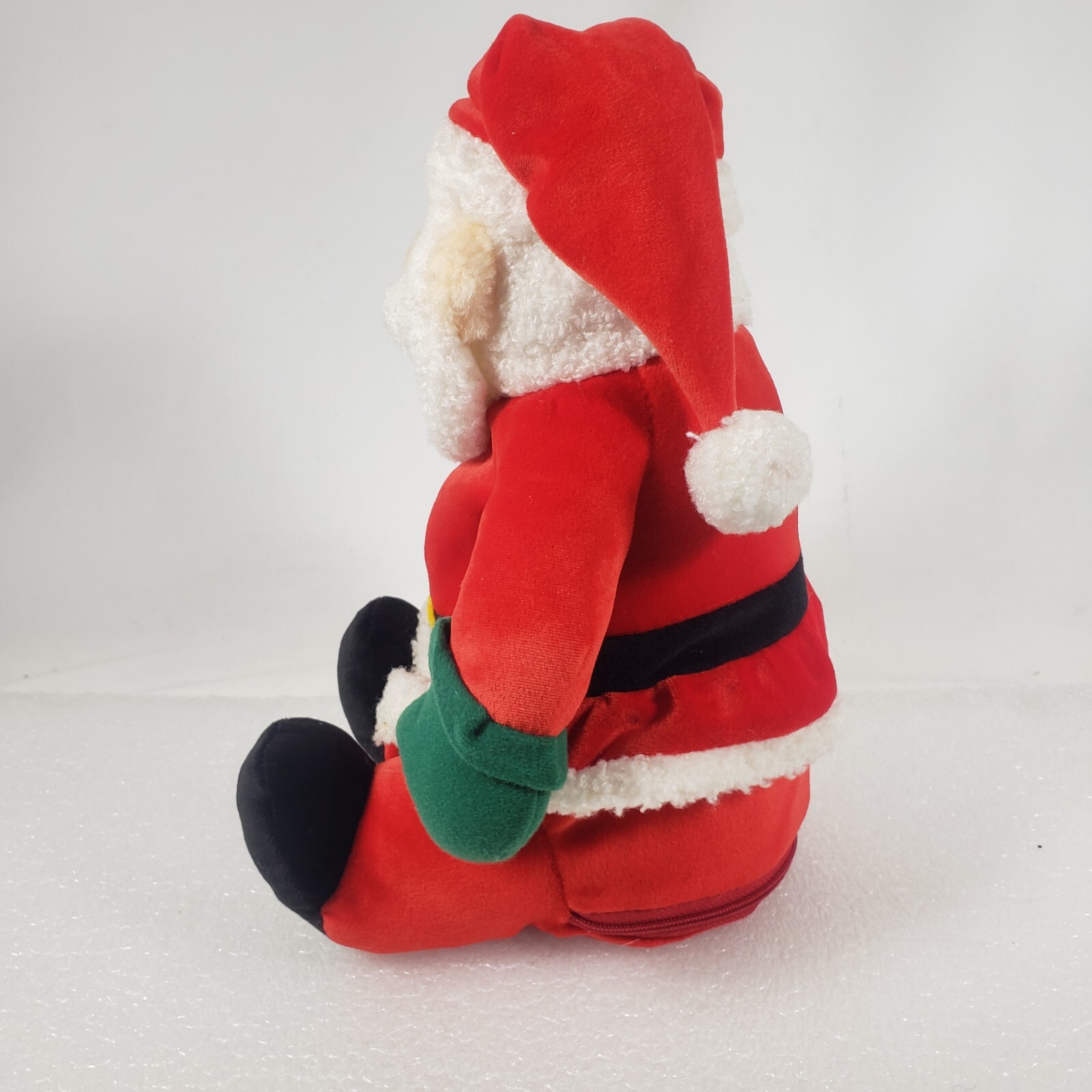 Christmas Santa Claus Singing Moving Plush (DOES NOT MOVE) Push Belly Decorative