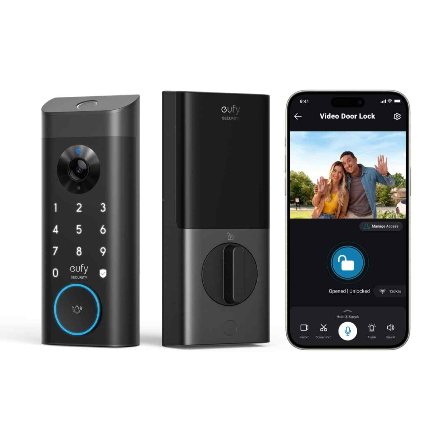 eufy Security - Smart Lock E330 with Chime WiFi Replacement Deadbolt with euf...