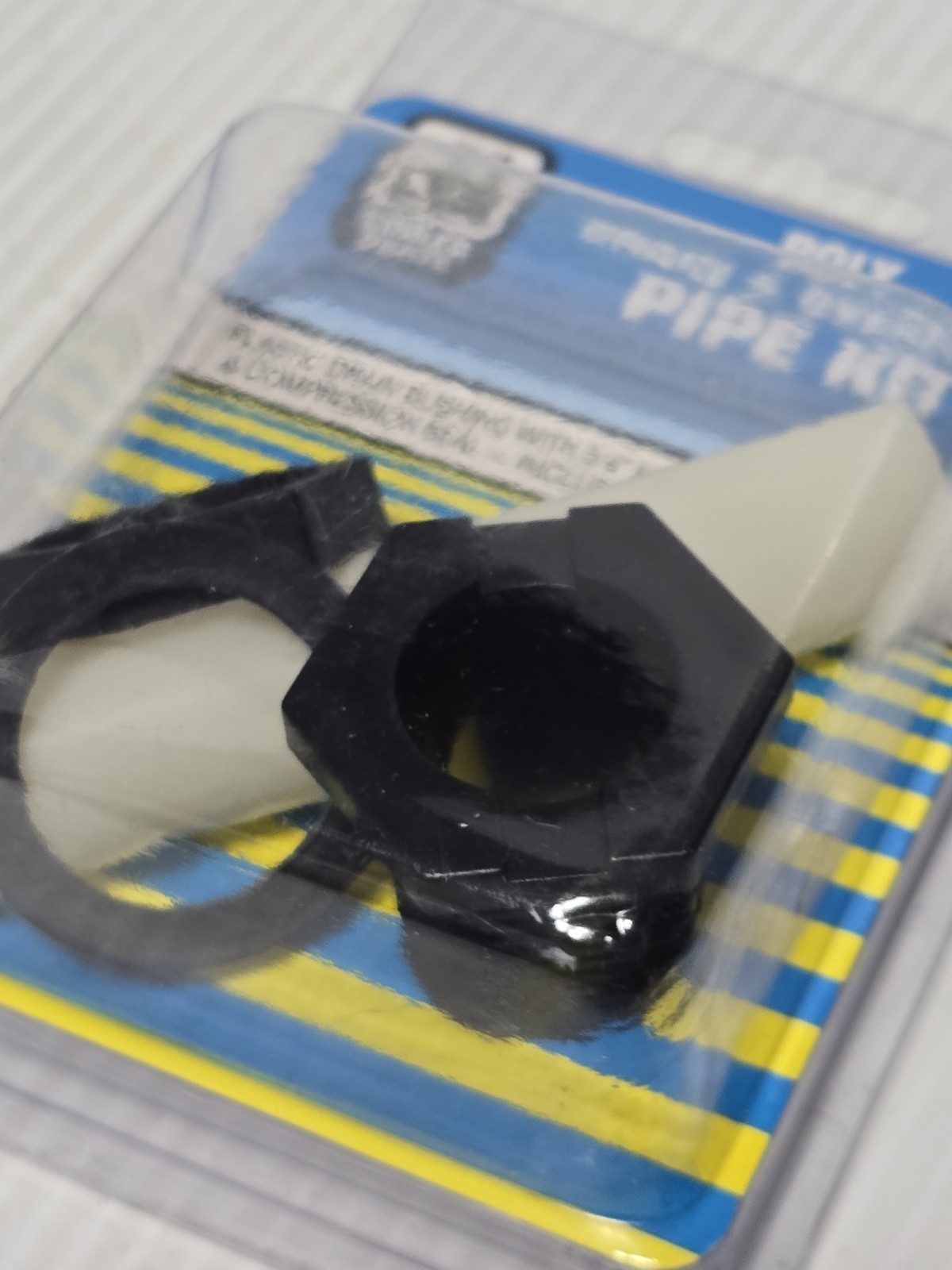 Dial 9249 Black Non-Threaded Poly Drain and Overflow Pipe Kit for Cooler Pan