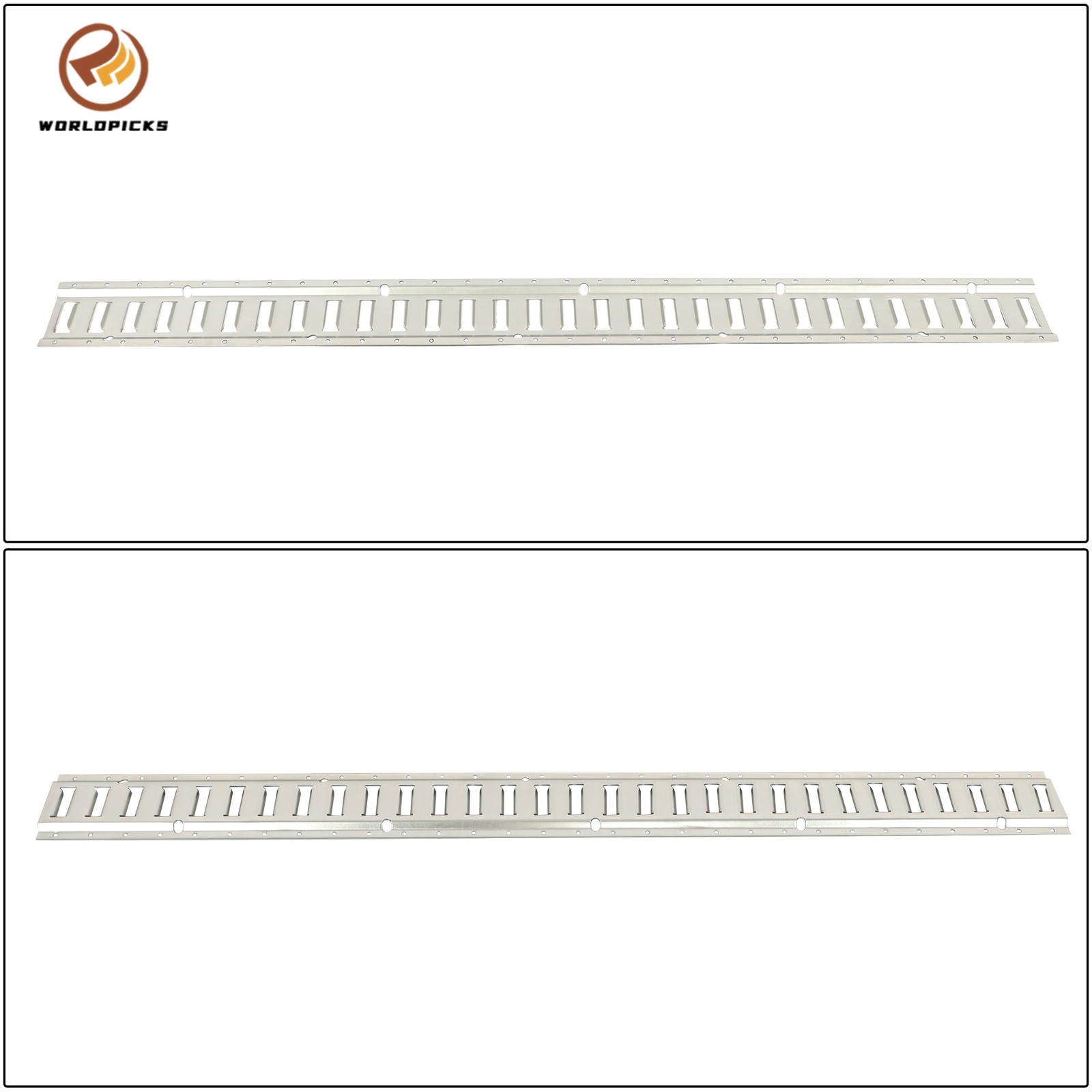 4 Piece 5' Galvanized E Track Rail Set Silver Finish Fit For Trailers Trucks