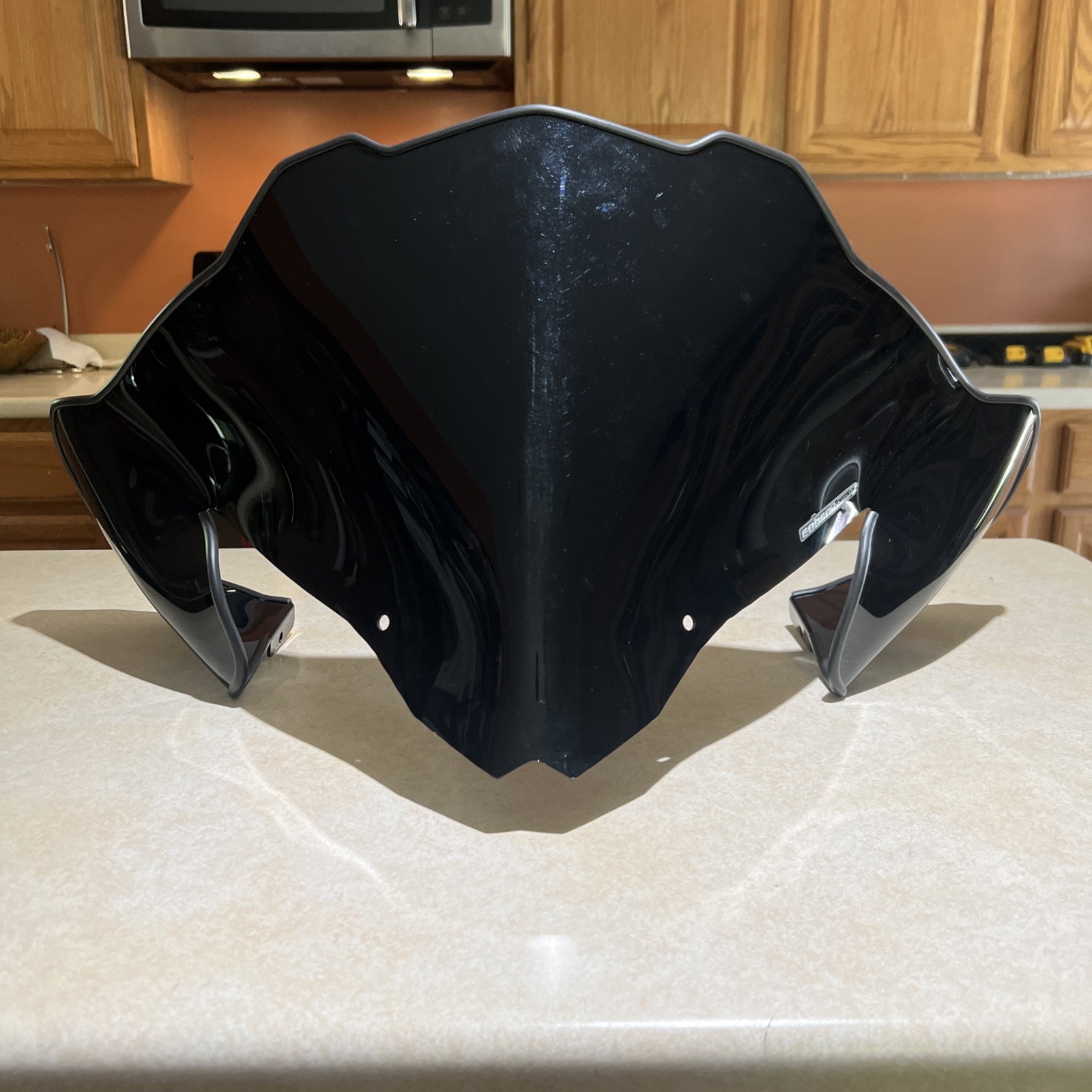 Powermadd 13413 Windshield in Black Low Profile  Fits Ski Doo - Bolt-Mount