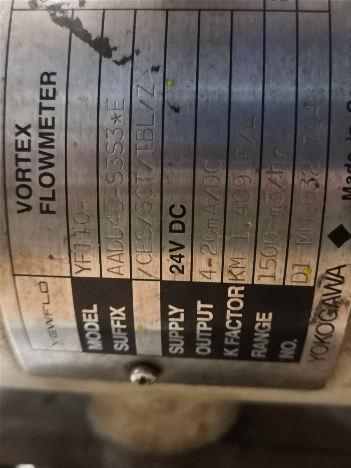 YEWFLO YF110 Flow Sensor Vortex Flowmeter
