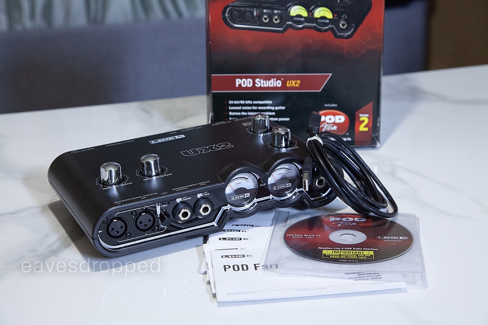 LINE 6 POD Studio - UX2 - Digital Recording Interface (ver.2)