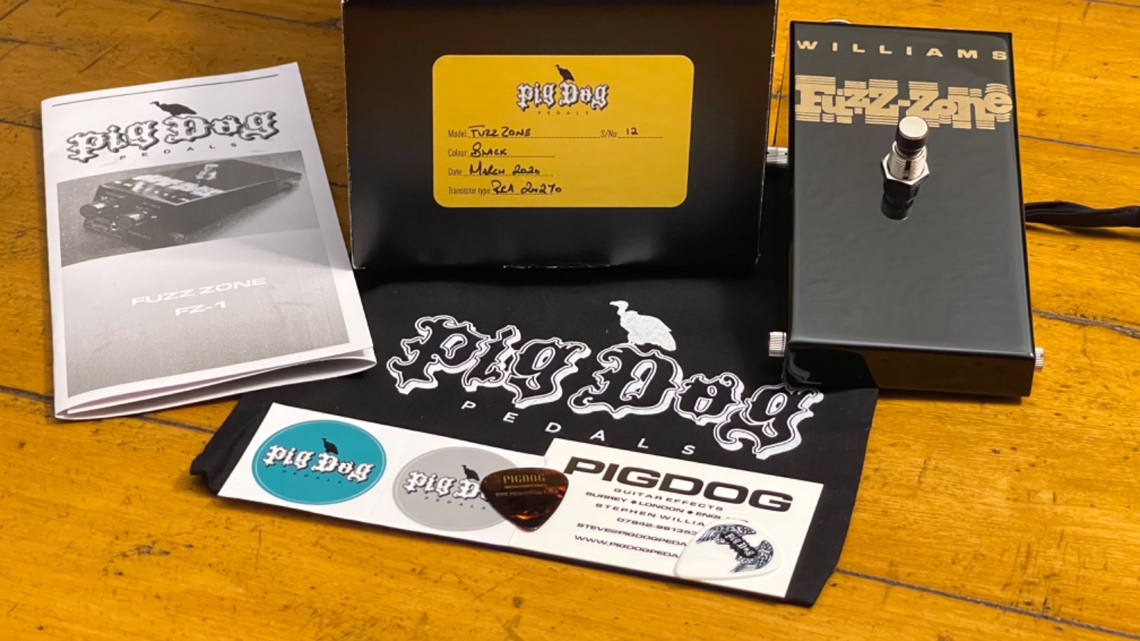 Pigdog Fuzz Zone FZ-1 #12 | RCA 2N270 Germanium | Steve Williams | Mint