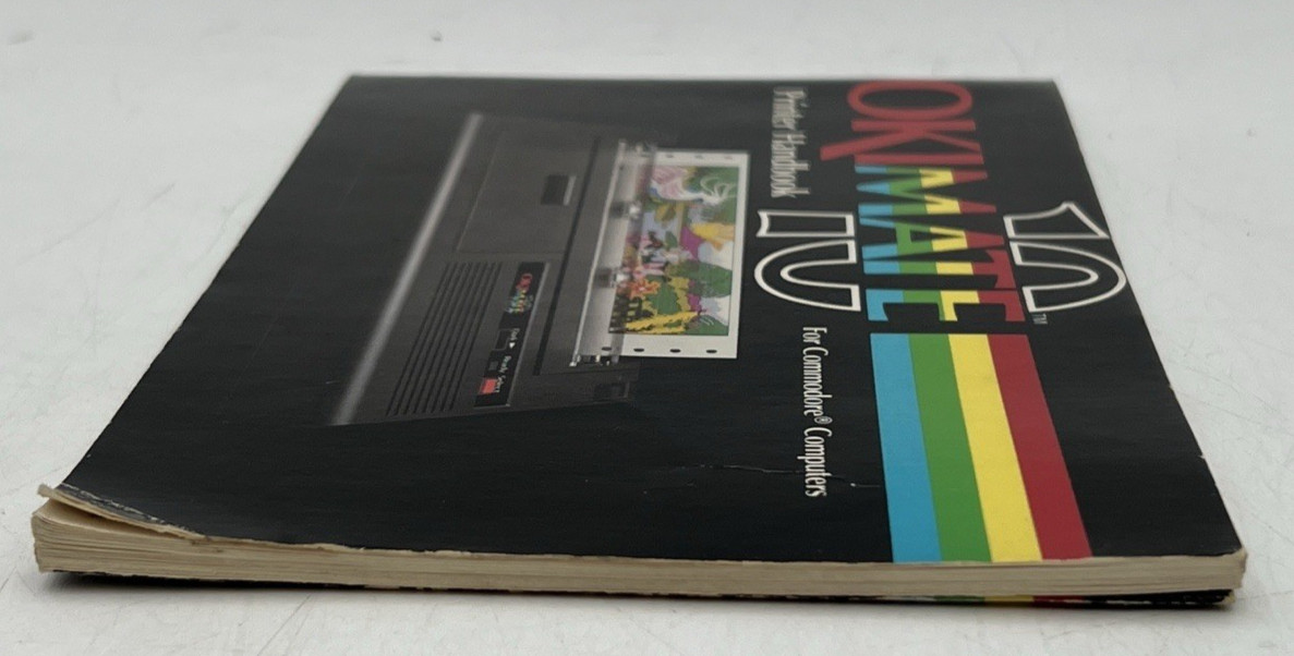 OKIMATE 10 PERSONAL COLOR PRINTER EN3201 FOR COMMODORE COMPUTERS & HANDBOOK