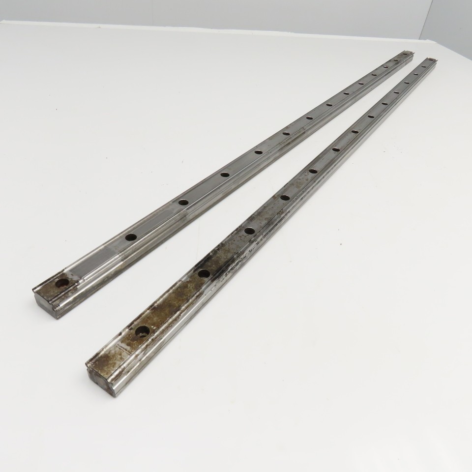 28mm Profile Linear Guide Rail 43-1/2" OAL Lot Of 2