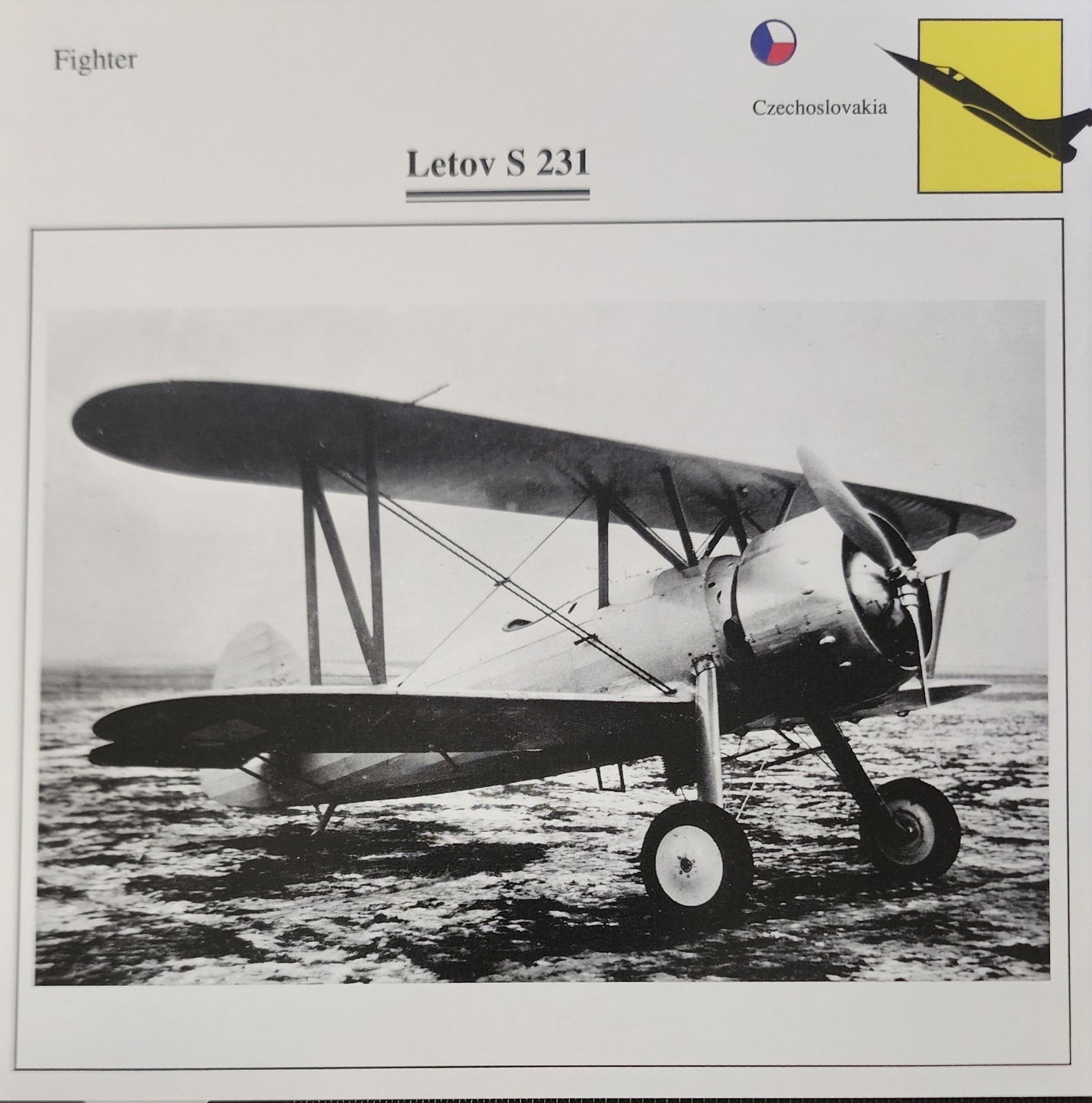 Letov Plane Picture Original Aircraft Vtg Specs Detail Info Collector Card