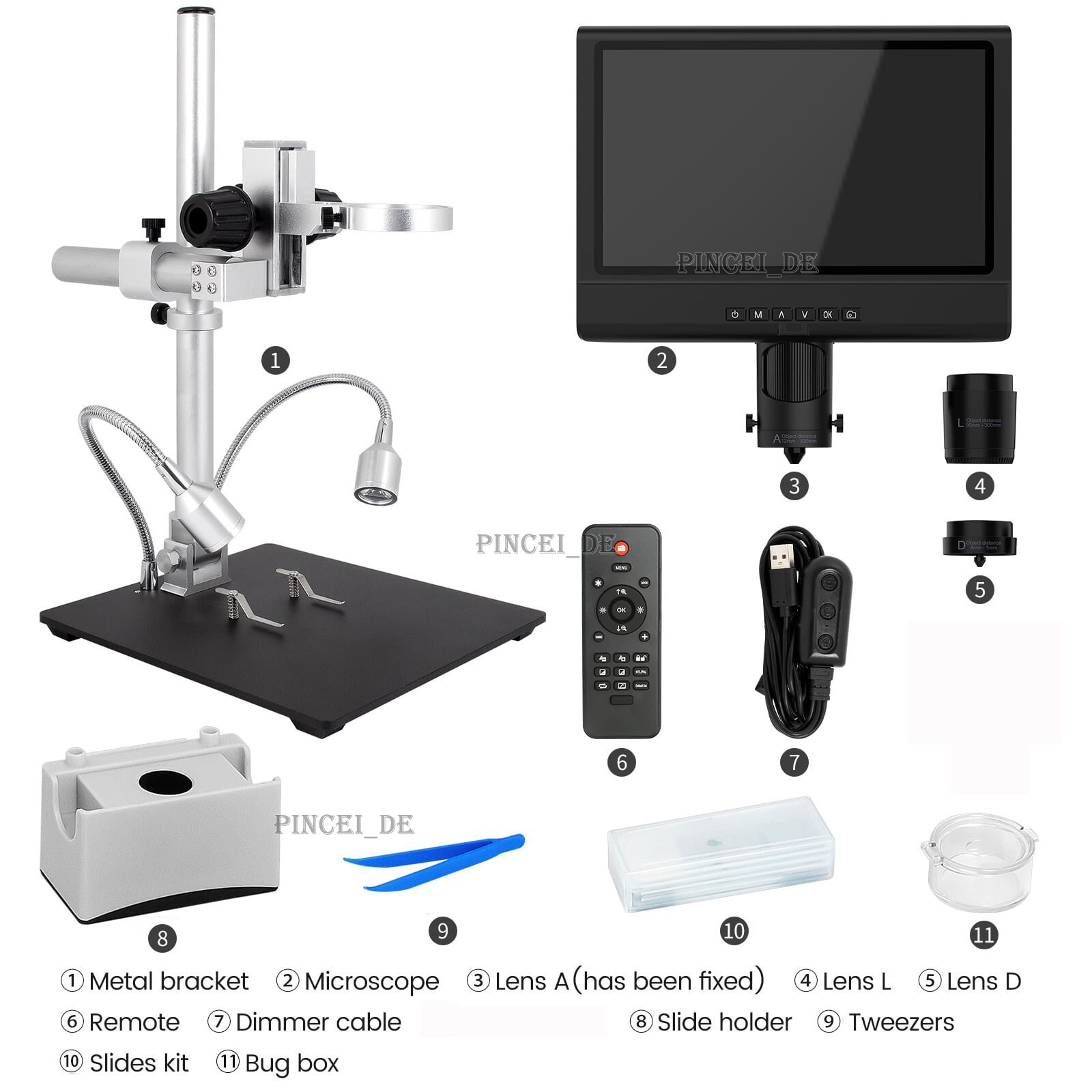 Andonstar AD249-M WIth LCD Screen Digital Microscope for Electronics Soldering