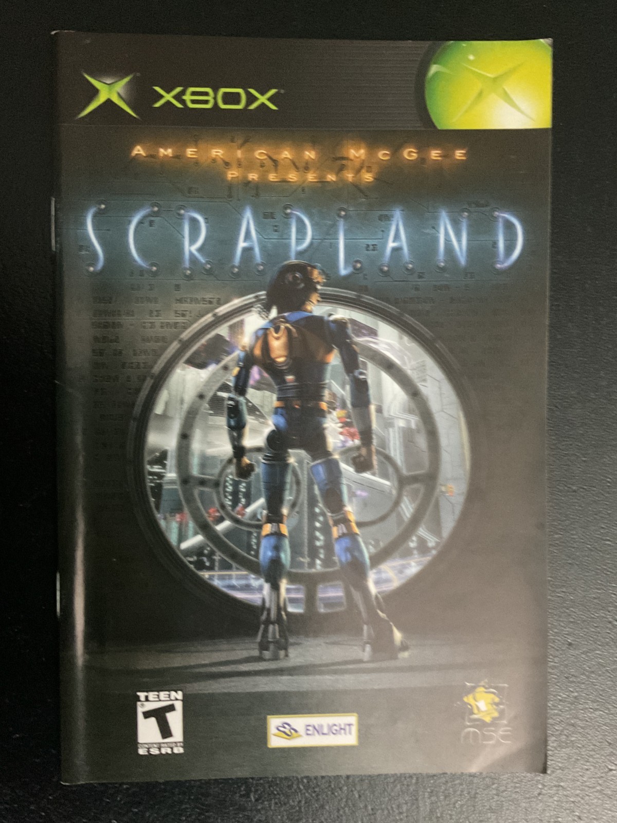 Scrapland American McGee Presents Original XBOX Instruction Manual Only