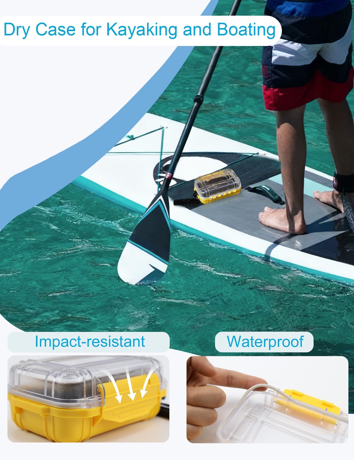 Waterproof Box Small Dry Box Mini Waterproof Container Watertight Storage Case W