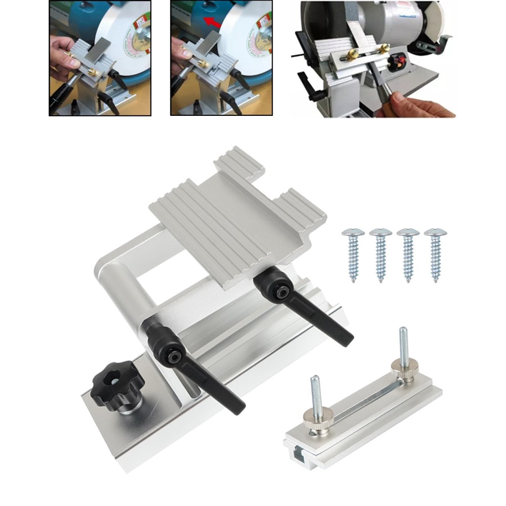 Adjustable Tool Rest Sharpening Jig for Bench Grinders and Sanders 6 in or 8 in