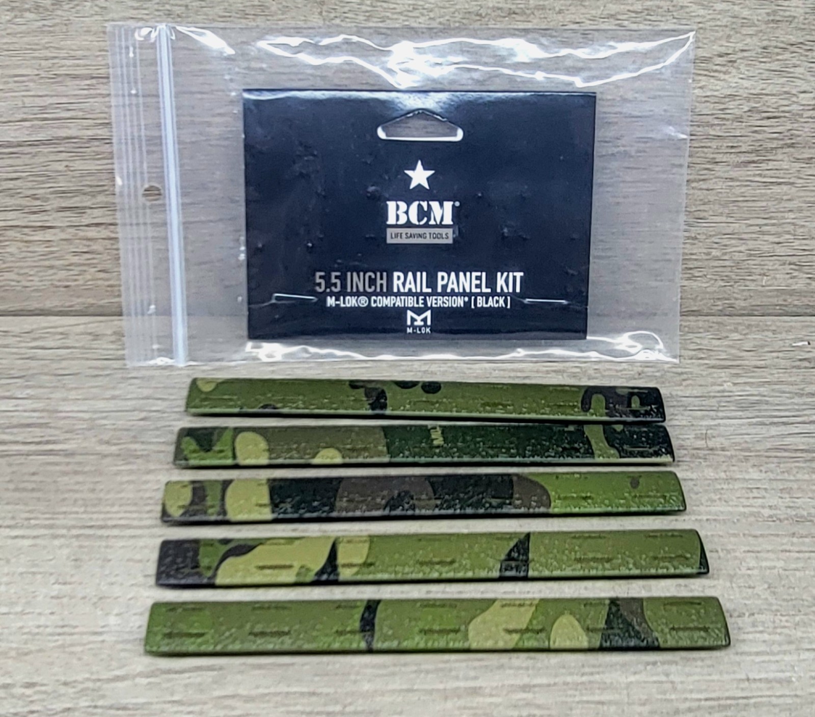 BCM RAIL COVER: MLOK: TROPIC MULTICAM (CUSTOM)