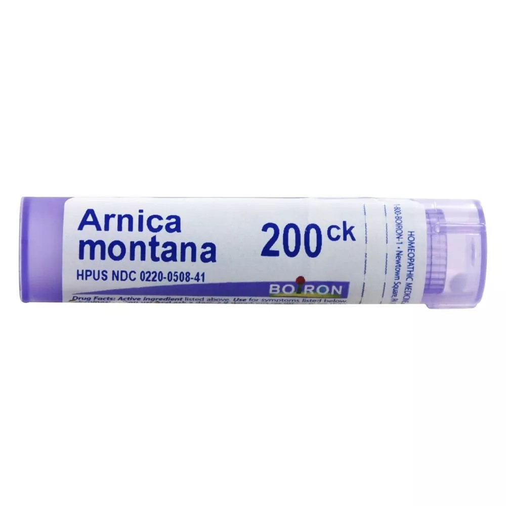 Boiron Arnica Montana200CK,4Pain/Stiffness/Swelling/Injuries/Bruises,80Pellets