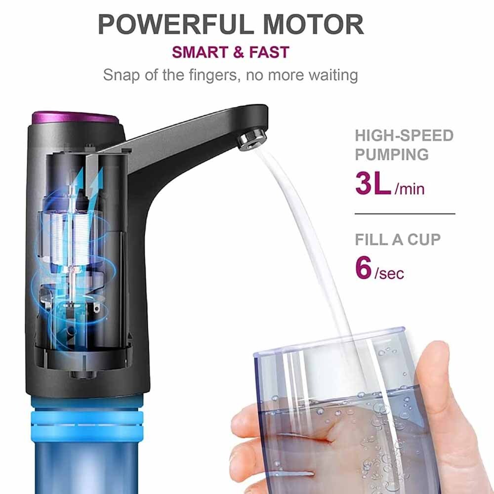 Water Bottle Switch Pump Electric Automatic Universal Dispenser 5 Gallon USB