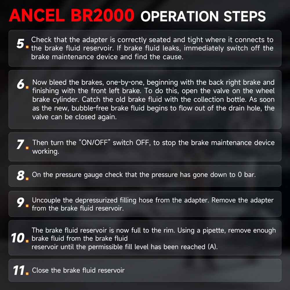 ANCEL BR2000 Brake Fluid Exchanger Improve Efficiency Brake Bleeder For Chrysler