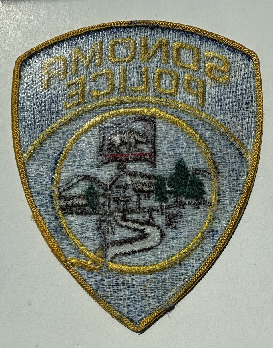 Sonoma California Police Patch