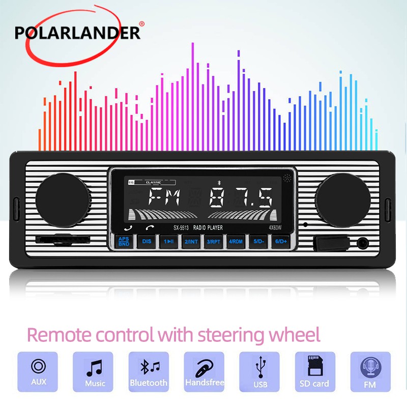 Car MP3 Player Hands Free Calling Smart Find My Car USB SD Card Bluetooth 5.0
