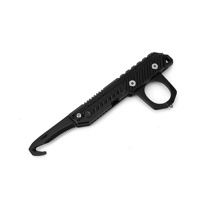 EDC Multitool Keychain Mini Portable Serrated Hook Utility Gear For Outdoor Tool
