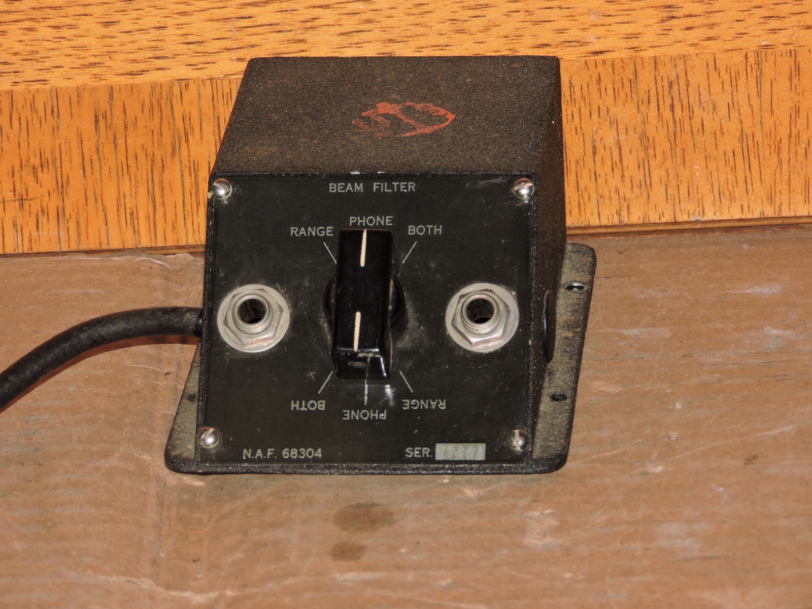 WW2 BEAM FILTER , N.A.F.68304  U.S.NAVY,   USED AS A HAM RADIO CW FILTER TESTED