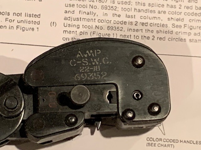 AMP 69352 Termashield TYCO crimping tool NEW