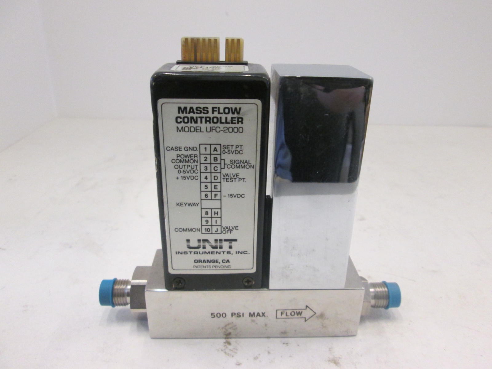 Unit UFC-2000, Mass Flow Controller MFC, H2, 30 SLM, Used