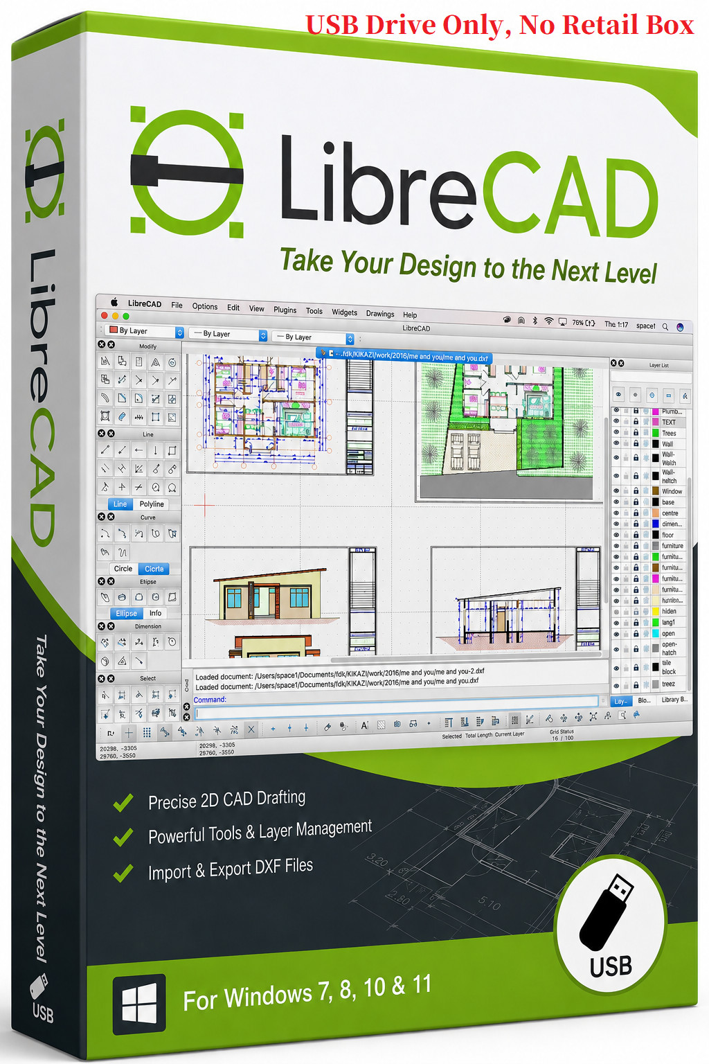 New LibreCAD 2D 2026 ~ Computer Aided Design CAD Software Package for Windows