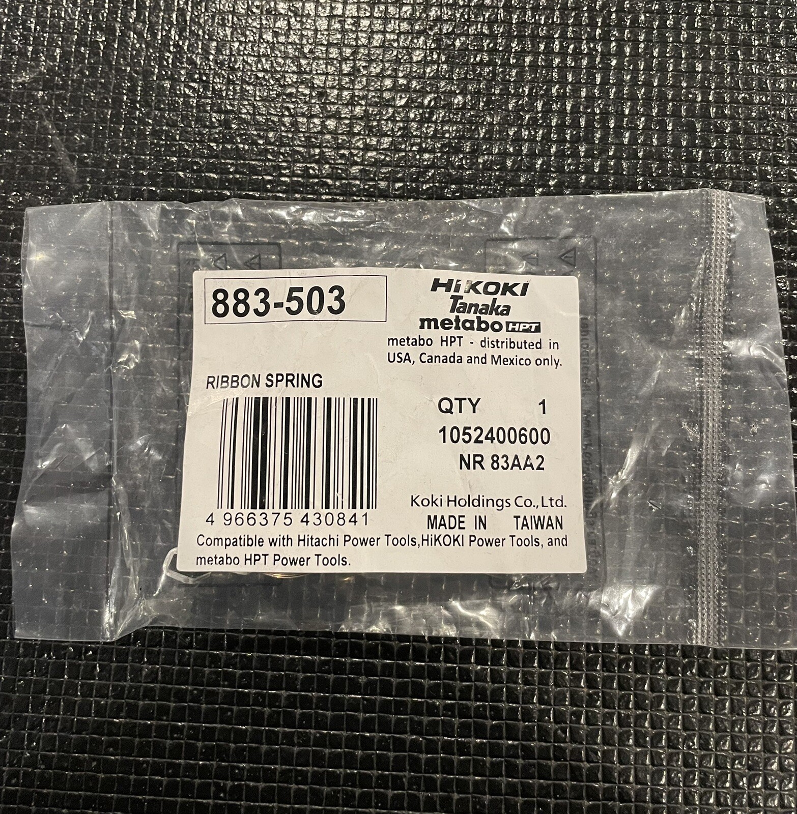Ribbon Spring-Nr83Aa2 Nr90Ac2 #883503 for Hitachi, Metabo HPT, Tanaka