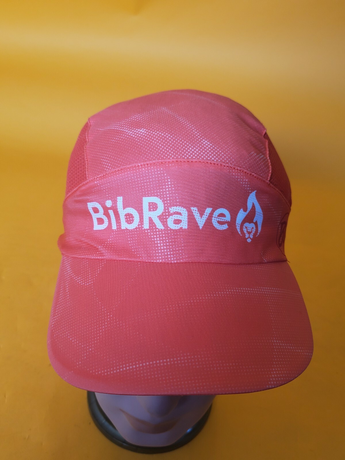 Bib Rave Buff Unisex cycling hat cap lightweight orange adjustable - one size