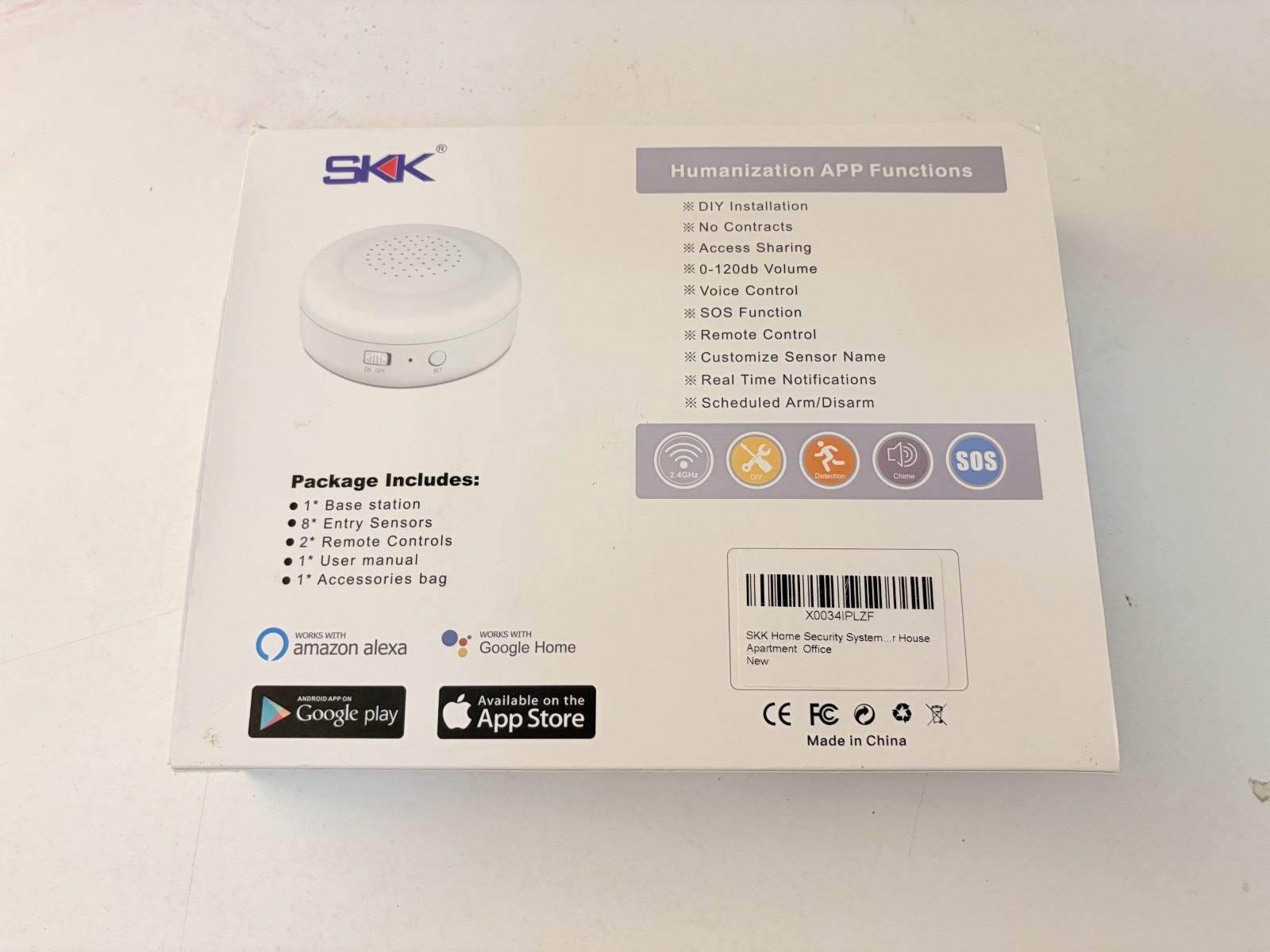 SKK Home Security Kit Wireless Home Security - ZH110 - BRAND NEW