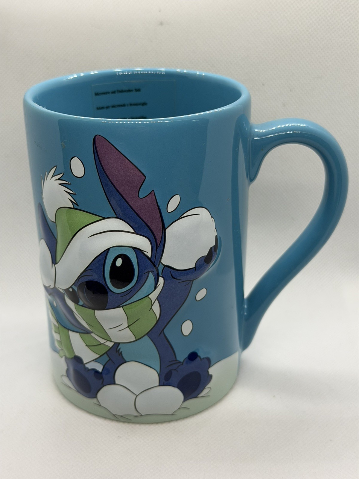 Disney Store Exclusive 3D Large Stitch Christmas Themed Mug Rare Collectable NEW