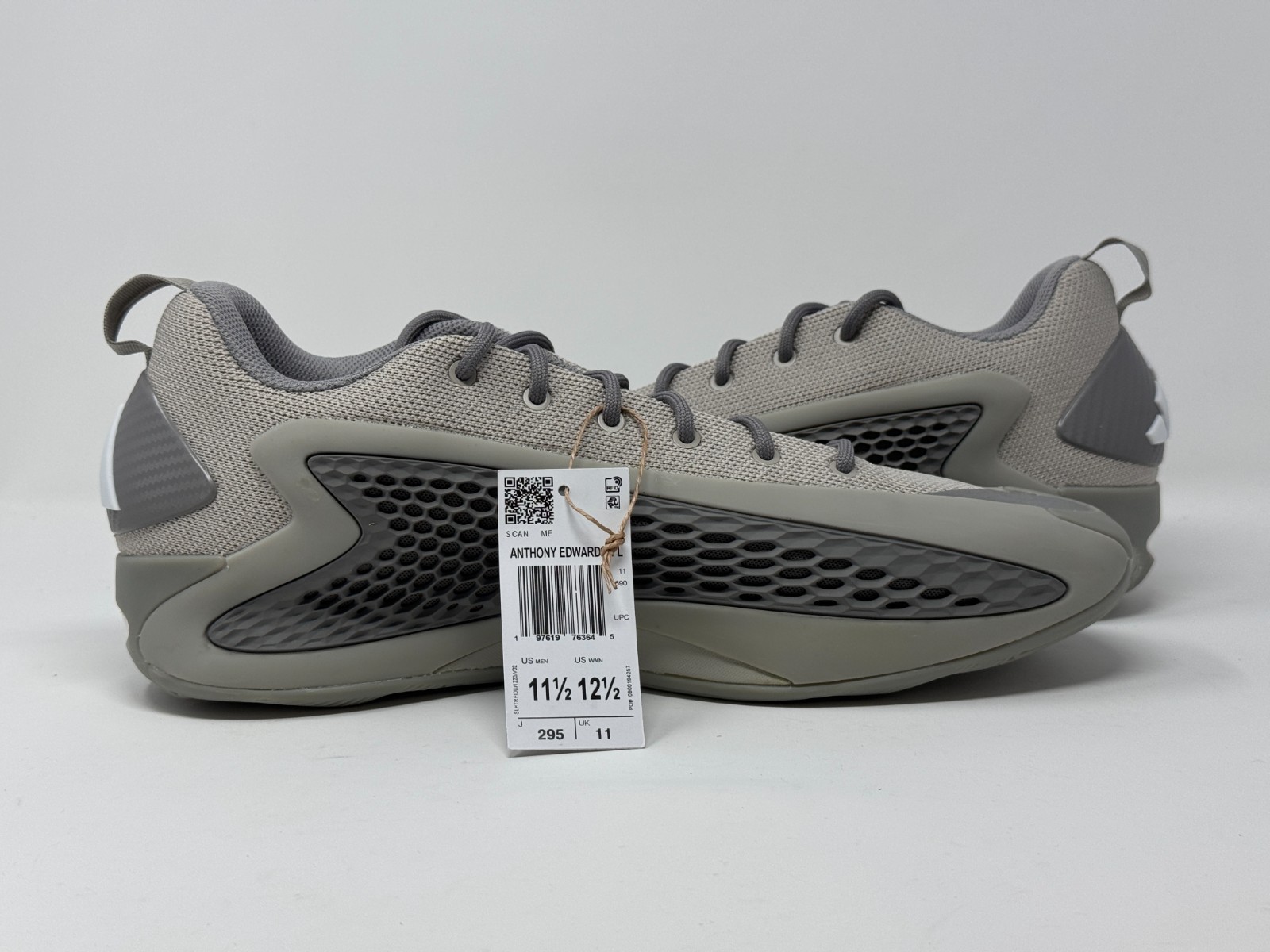 Anthony Edwards A.E.1 Low Adidas Metallic Grey Dove Grey Men's Shoes JS1775