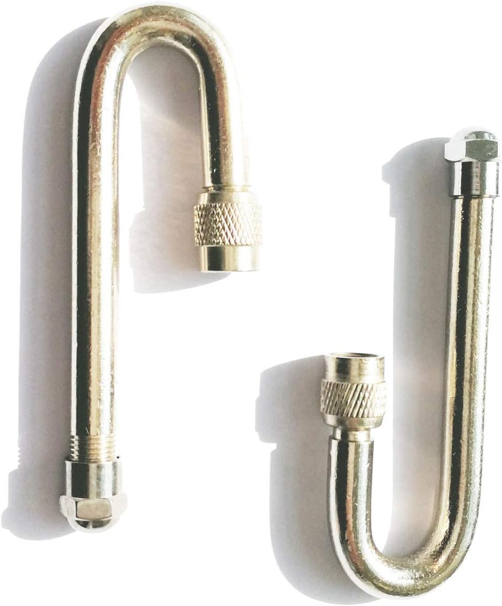 Tiziri Valve Stem Extension J-Type 2xPCS 180° 180 Degree Dual Tire 2PCS