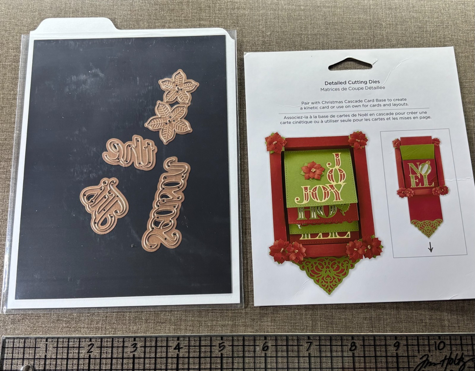 Spellbinders Holiday Word Blocks Die Set