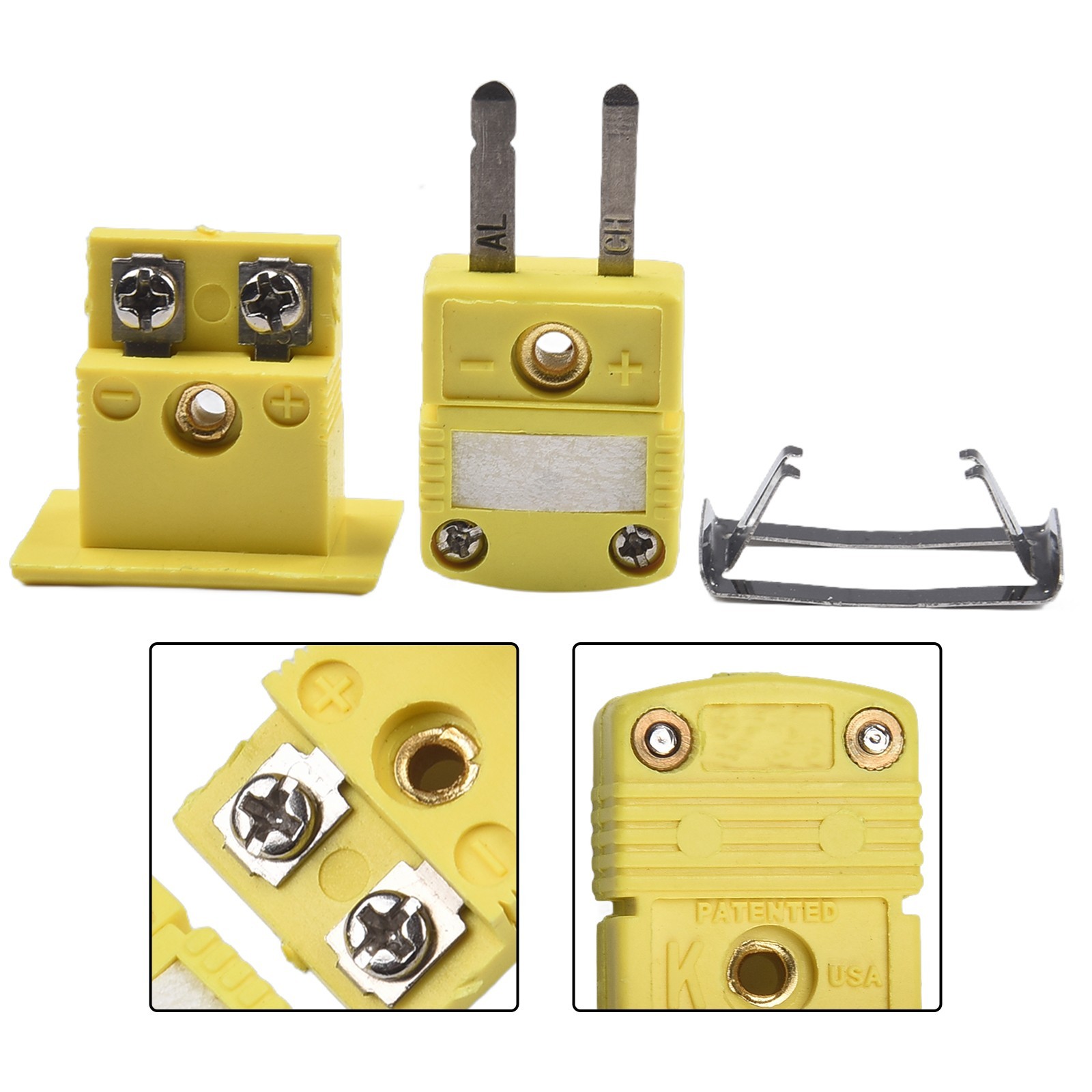 Alloy One-Set K Type,Thermocouple Miniature Socket & Panel Mount Plug-Connector
