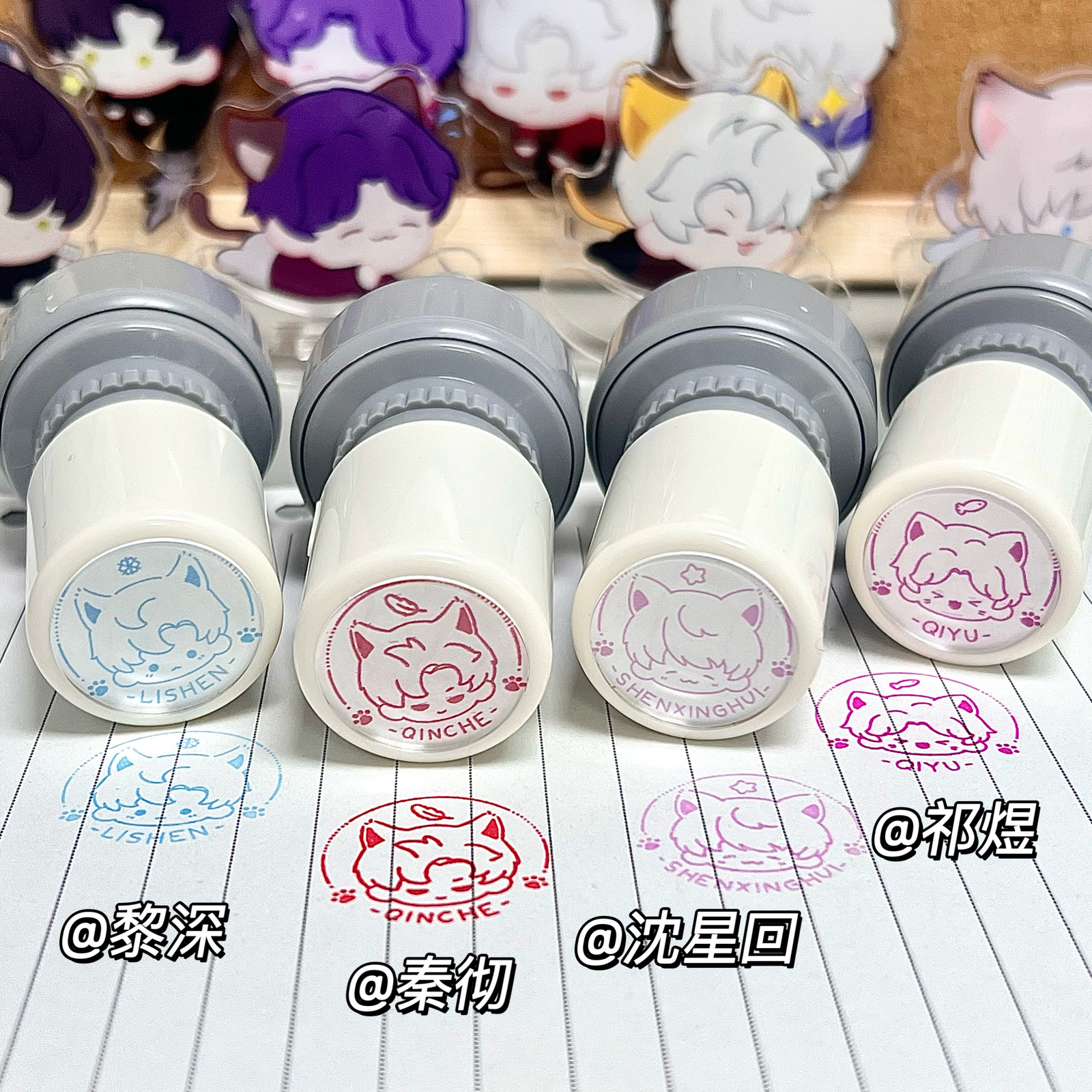 Love and Deepspace Anime Seal Stamp Signet Plastic Stamper Cartoon Cospaly Gift