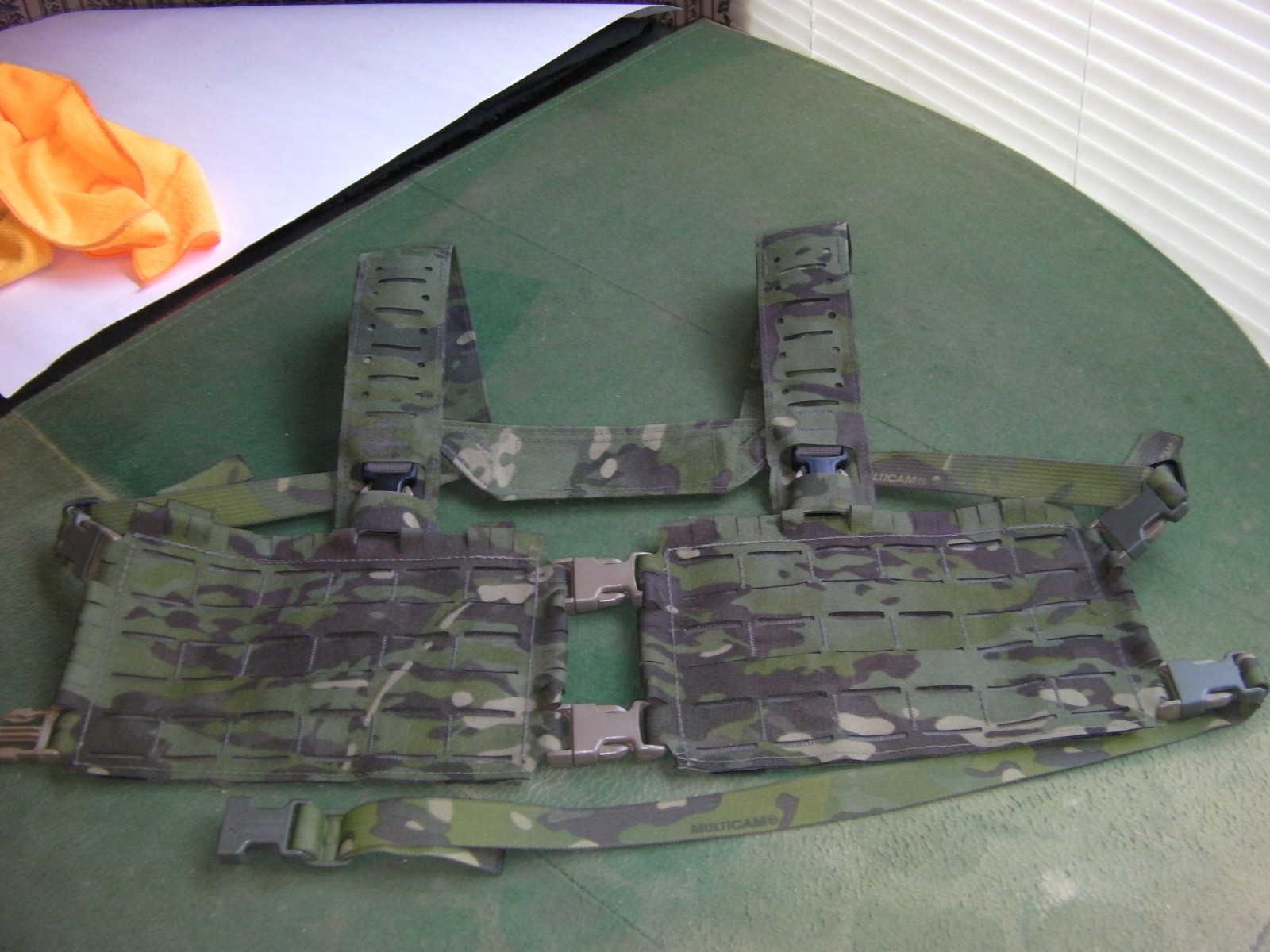 Spiritus Systems Fat Straps Split Front Chest Rig Multicam Tropic Custom Placard