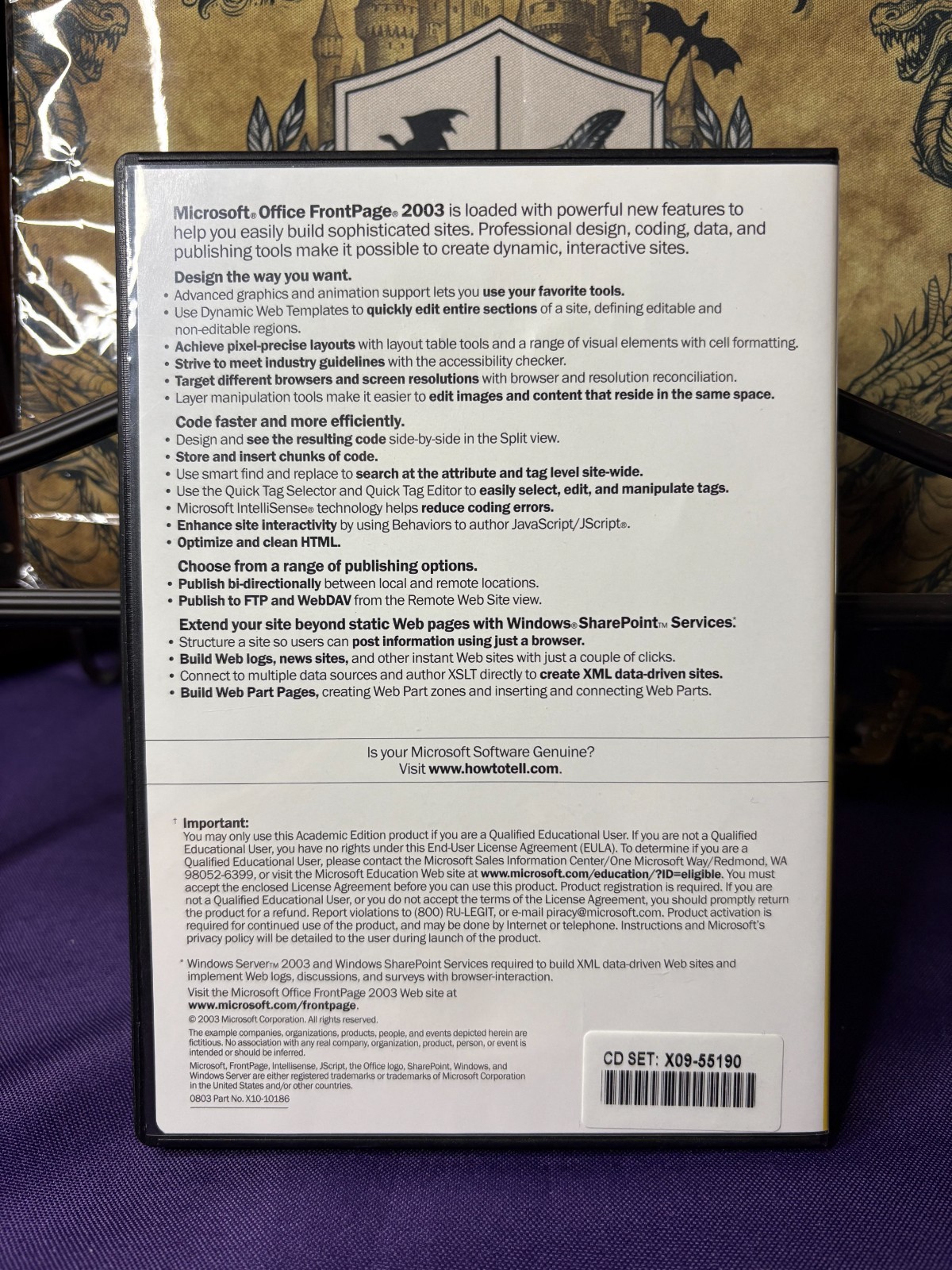 Microsoft Office FrontPage 2003 for Windows Full Version Academic Edition Key