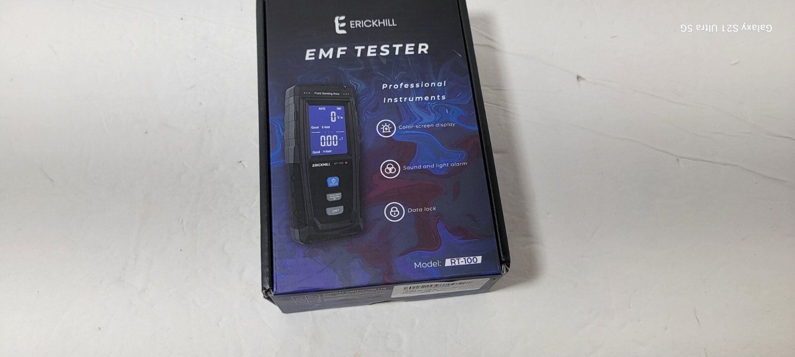 ERICKHILL EMF Meter, Rechargeable Digital Electromagnetic Field Radiation Detect