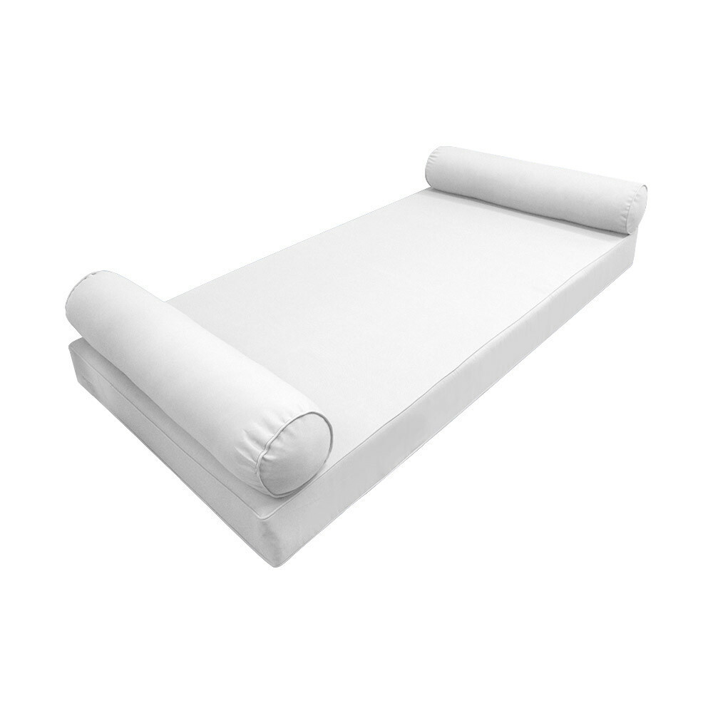 Style5 Twin-XL Pipe Trim Mattress Bolster Pillow Outdoor Slip Cover ONLY AD106