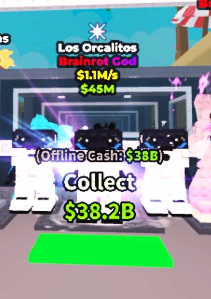 Los Orcalitos Brainrot God Game Item/Asset Offline Cash $38B ID $45M