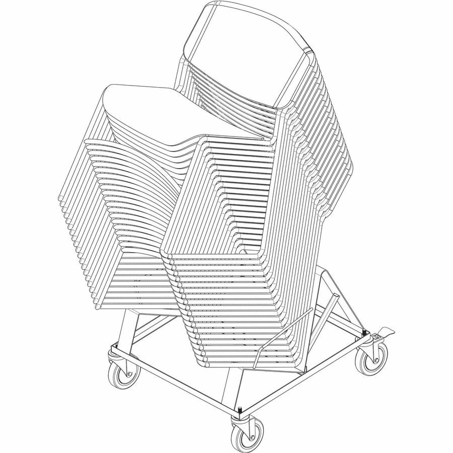 Lorell Stack Chair Steel Dolly (llr-62538) (llr62538)