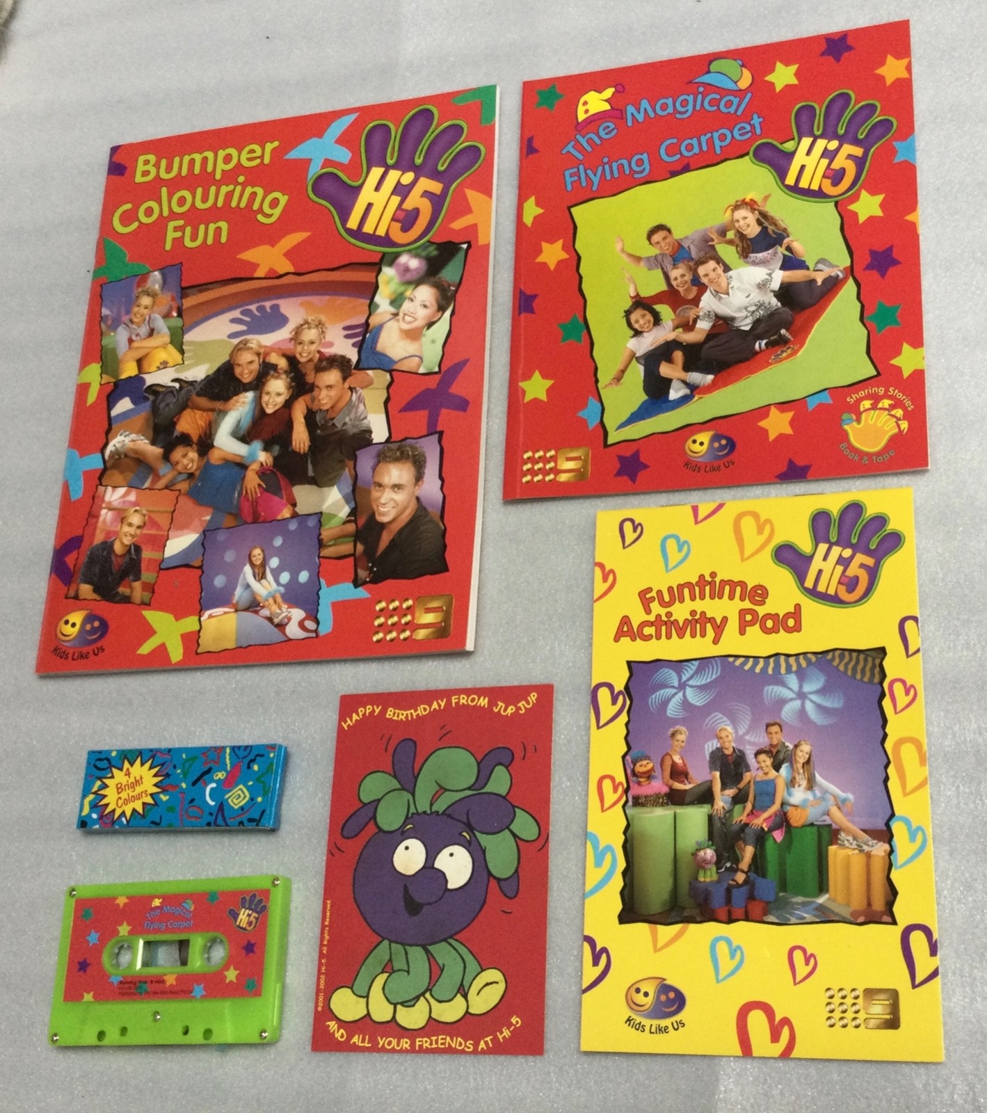 Hi-5 COLOURING Book Activity Pad Crayons Magic Carpet Story Book SEALED + Card