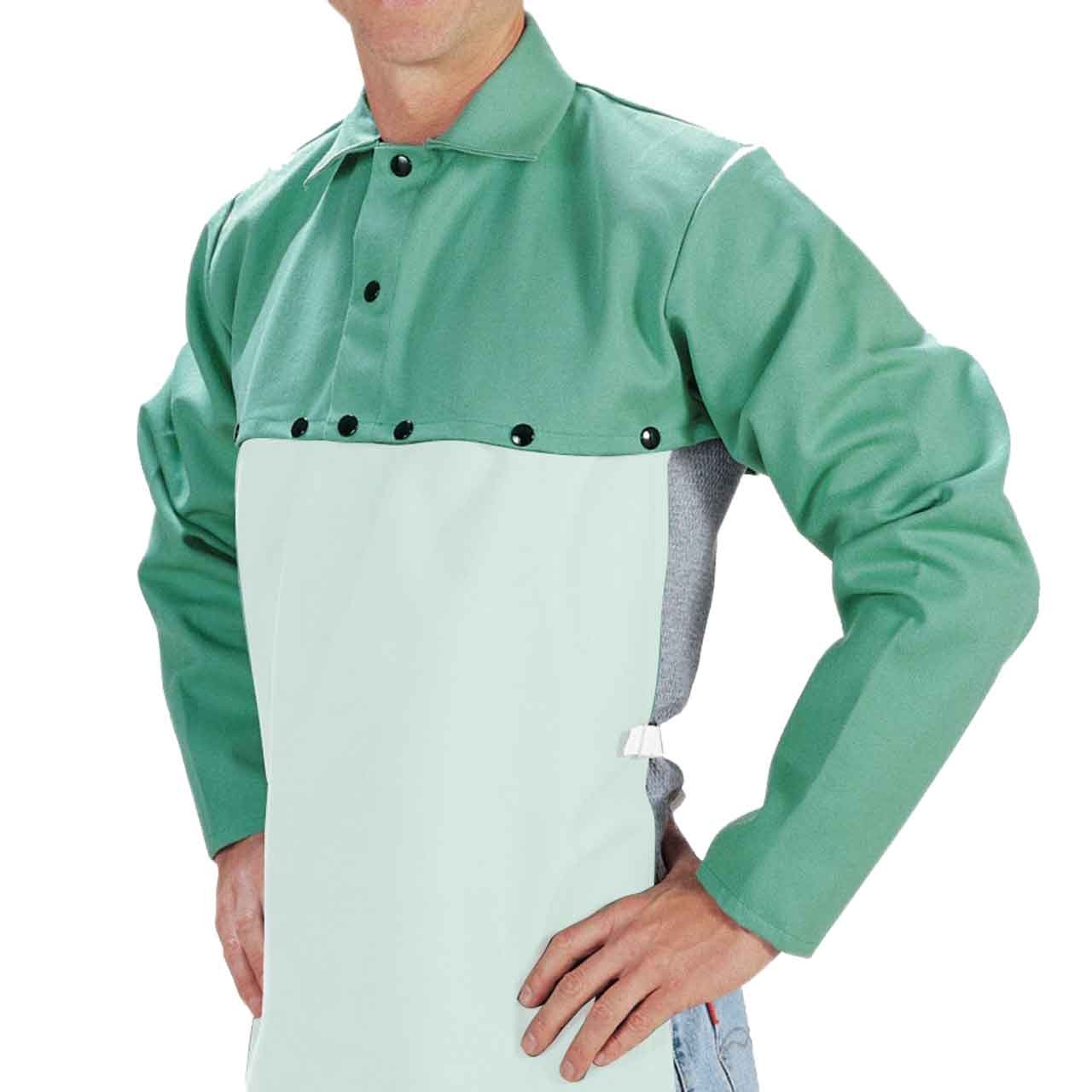 Tillman 6221 9 oz. Green Westex Cotton Cape Sleeve 2X-Large