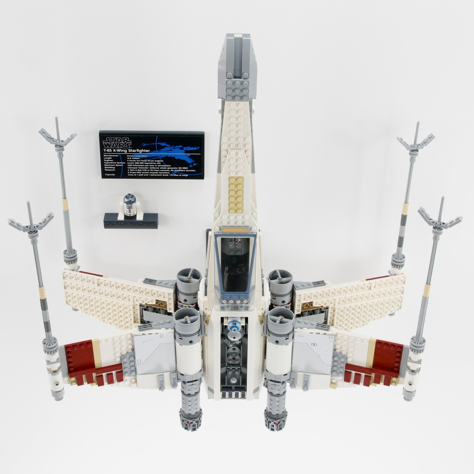 Wall Mount for LEGO Red Five X-Wing 10240 UCS Star Wars (display stand bracket)