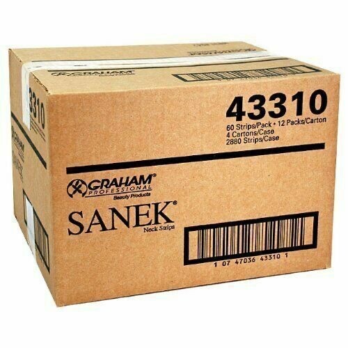 Sanek Neck Strips - 3 MASTER CASES - (8640 Strips) | 12 BX / 3 CS - NEW
